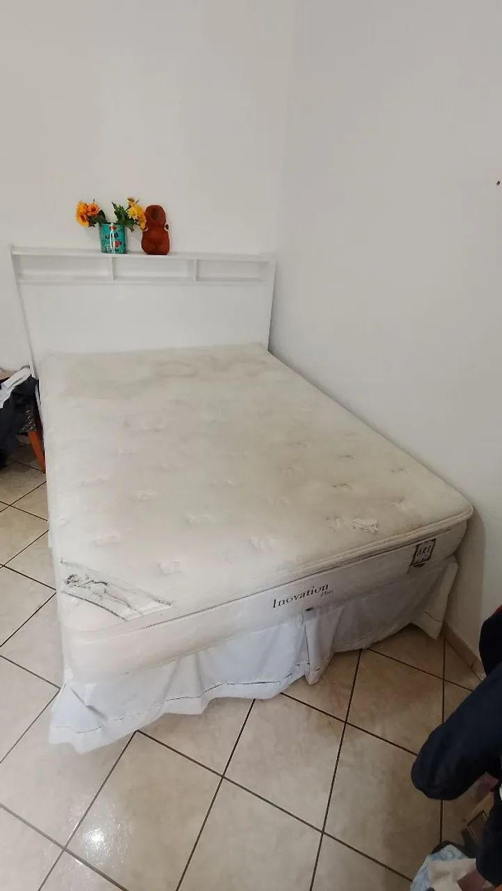 Colchão Casal Pillow Top com Box e Cabeceira de MDF - Foto 5