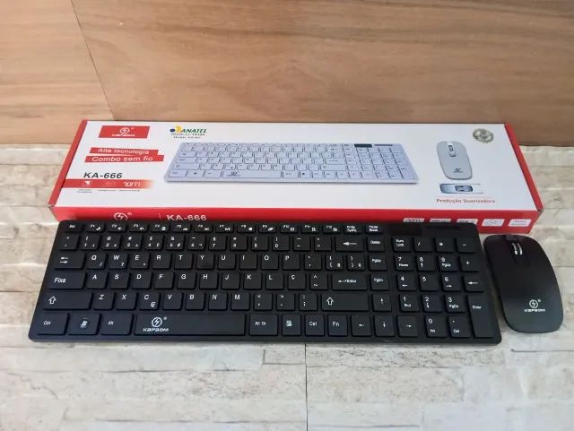 Kit Teclado + Mouse Sem Fio Wireless 2.4ghz 3200dpi Óptico - Foto 2