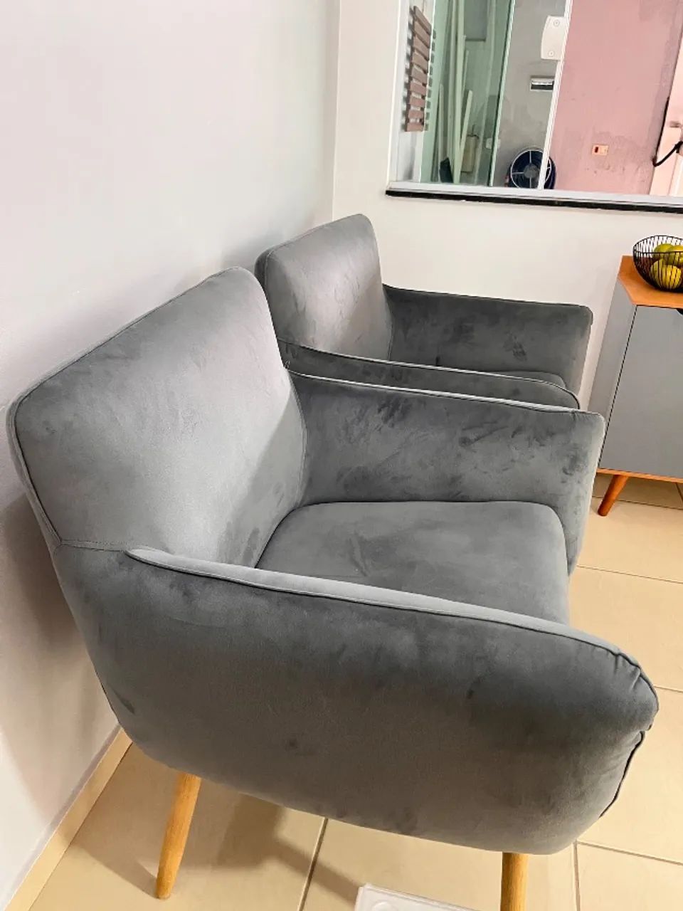 Poltronas cinza - Foto 4