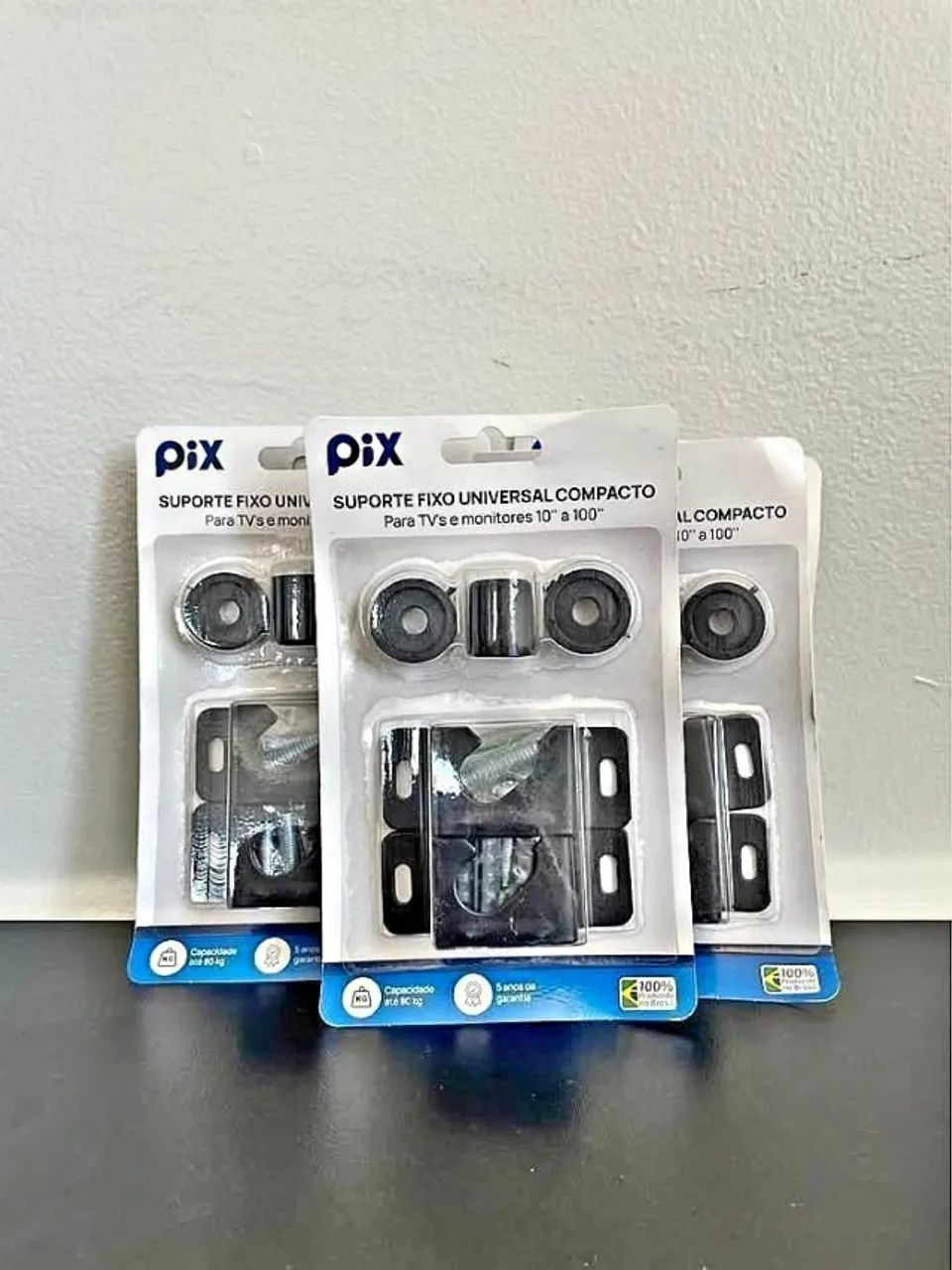 Suporte Universal para TV de 10 a 100 Polegadas com Buchas e Parafusos a Pronta Entrega