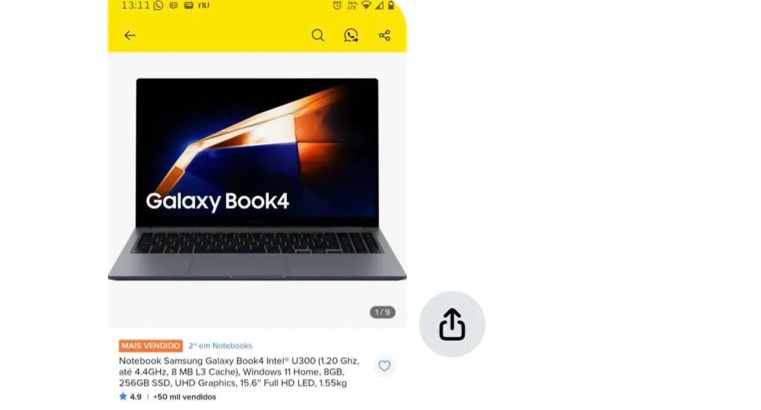 Vende-se notebook Samsung 