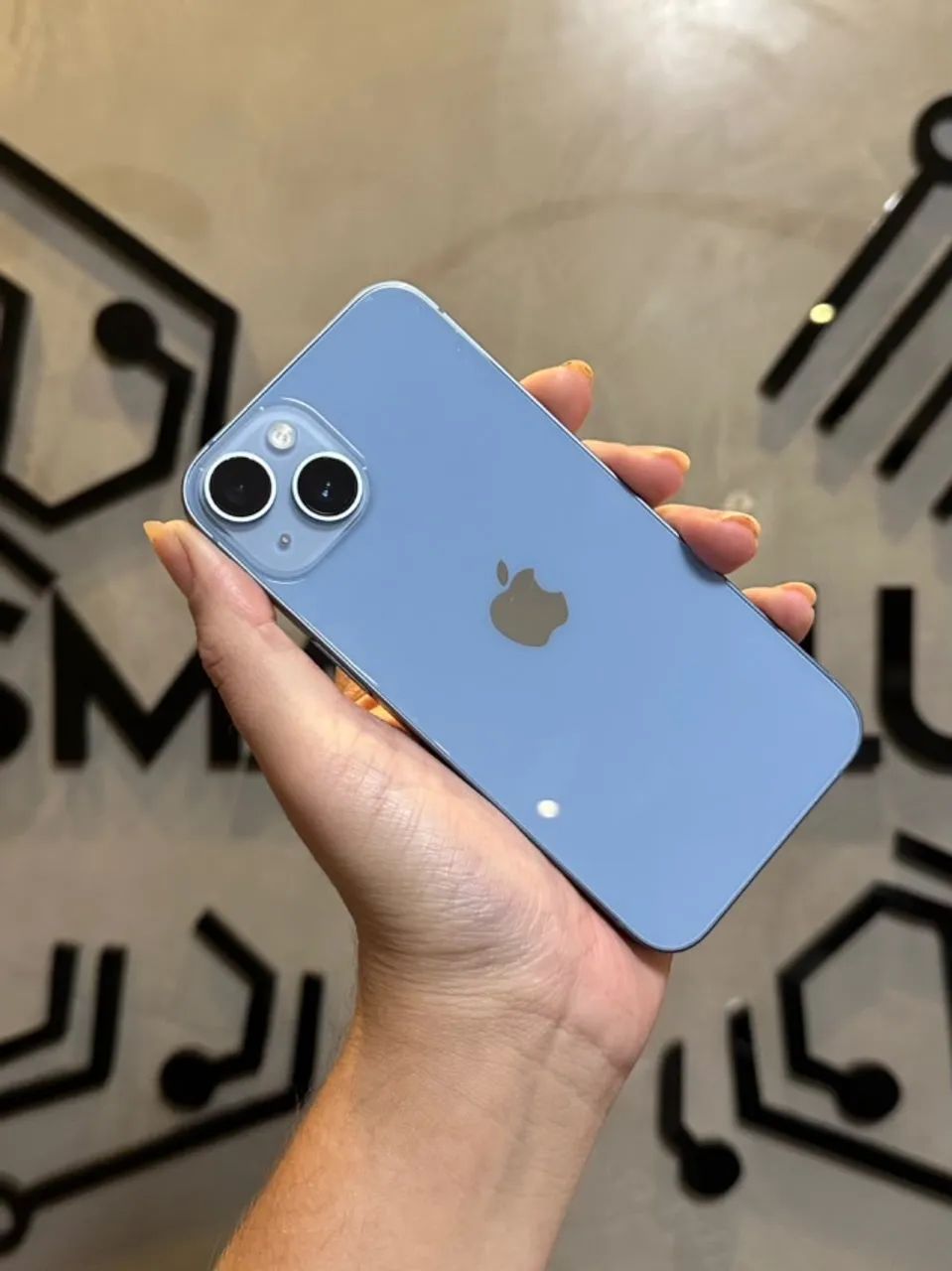 iPhone 14 Blue - 128GB (com nota e garantia) - Foto 3