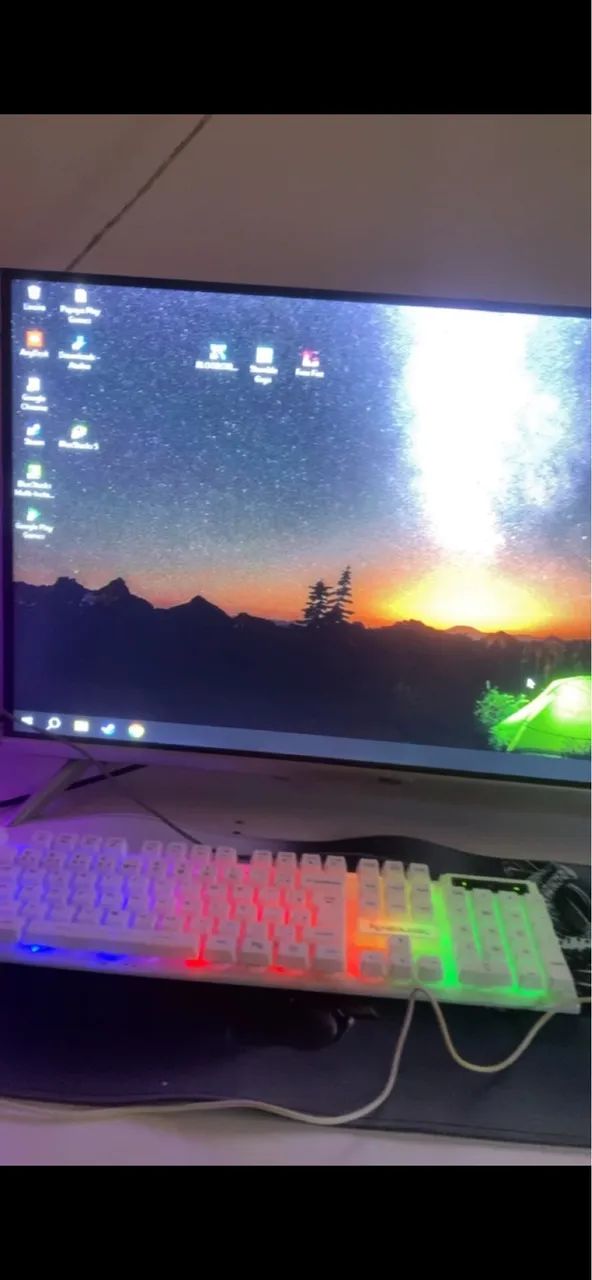 Mouse pad e teclado 