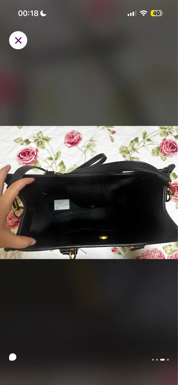 bolsa tote santa lolla couro
