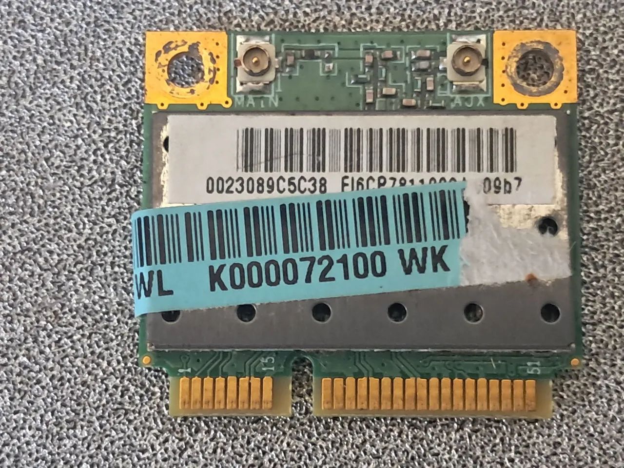 Placa de rede sem fio mini PCI-e wifi para notebook