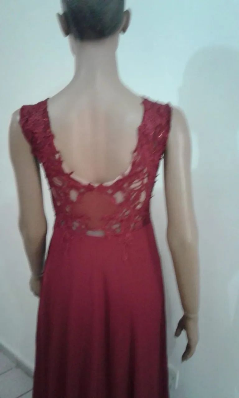 Vestido de festa marsala  - Foto 4