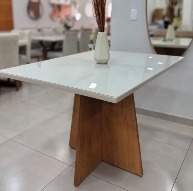 Mesa de Jantar com 04 cadeiras 1.20cm - Foto 2