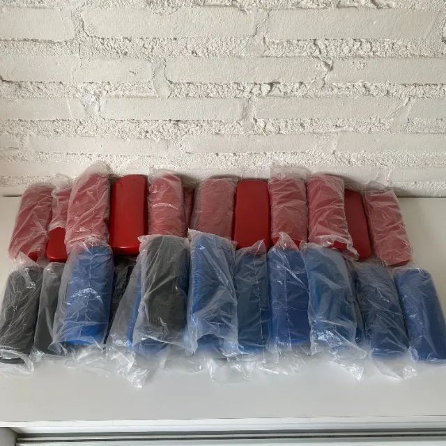 Rf278 Kit com 37 capas plásticas para óculos Estojos Para Sua Ótica