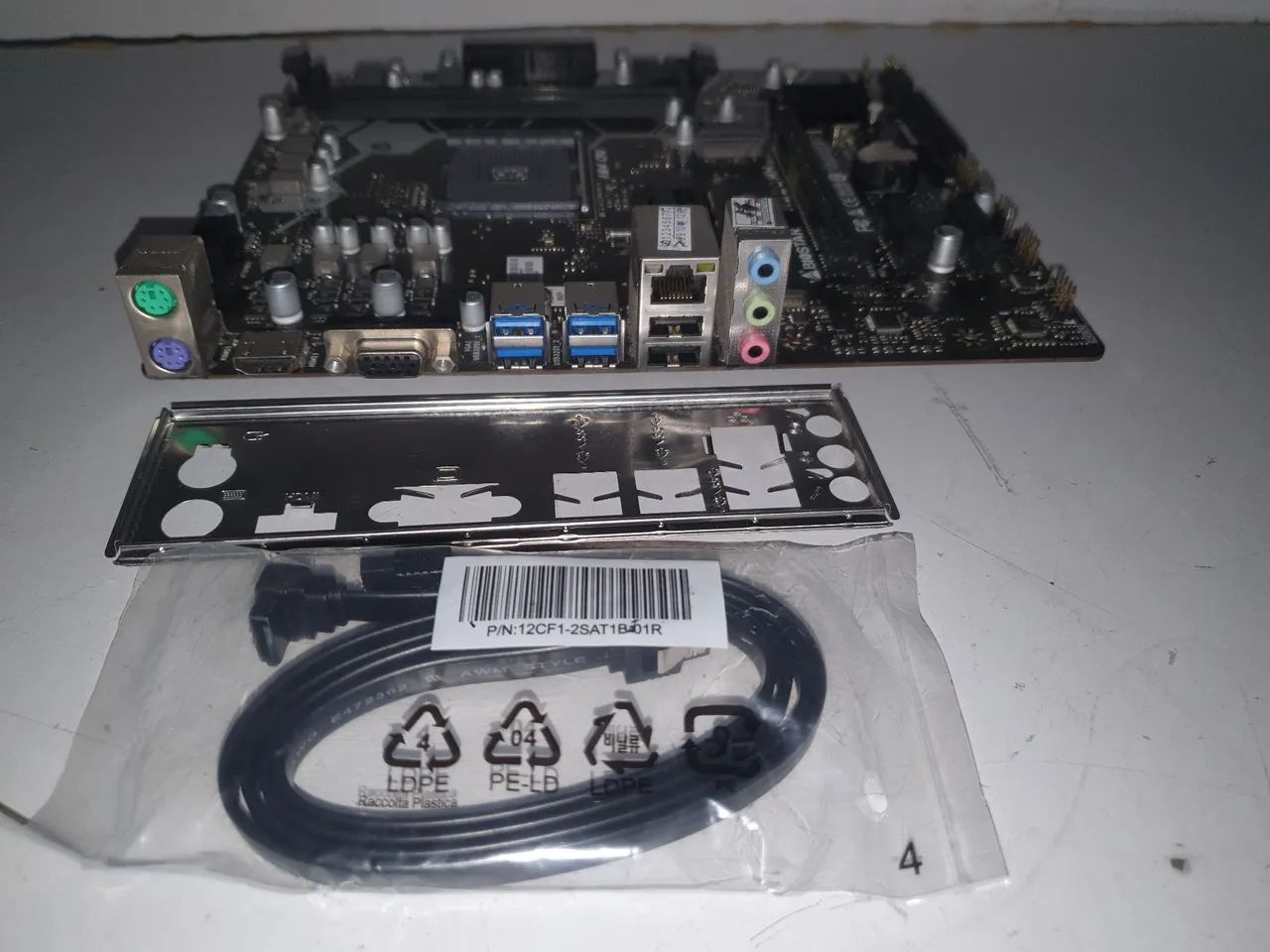 Placa mãe de Computador Semi Nova. Biostar A520Mh Ver: 6.1 Com Espelho. - Foto 5