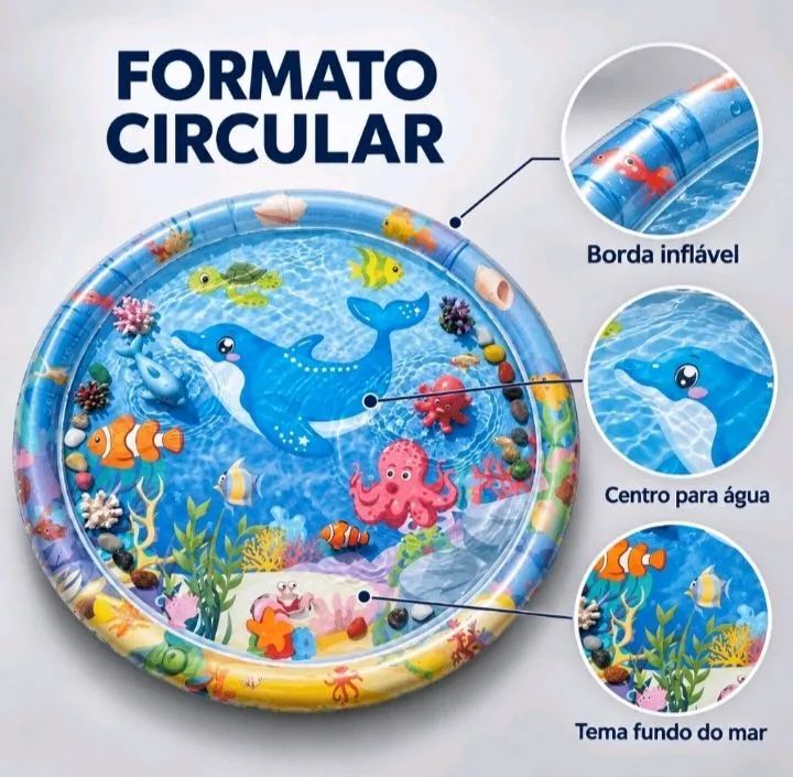Tapete de água para bebê 