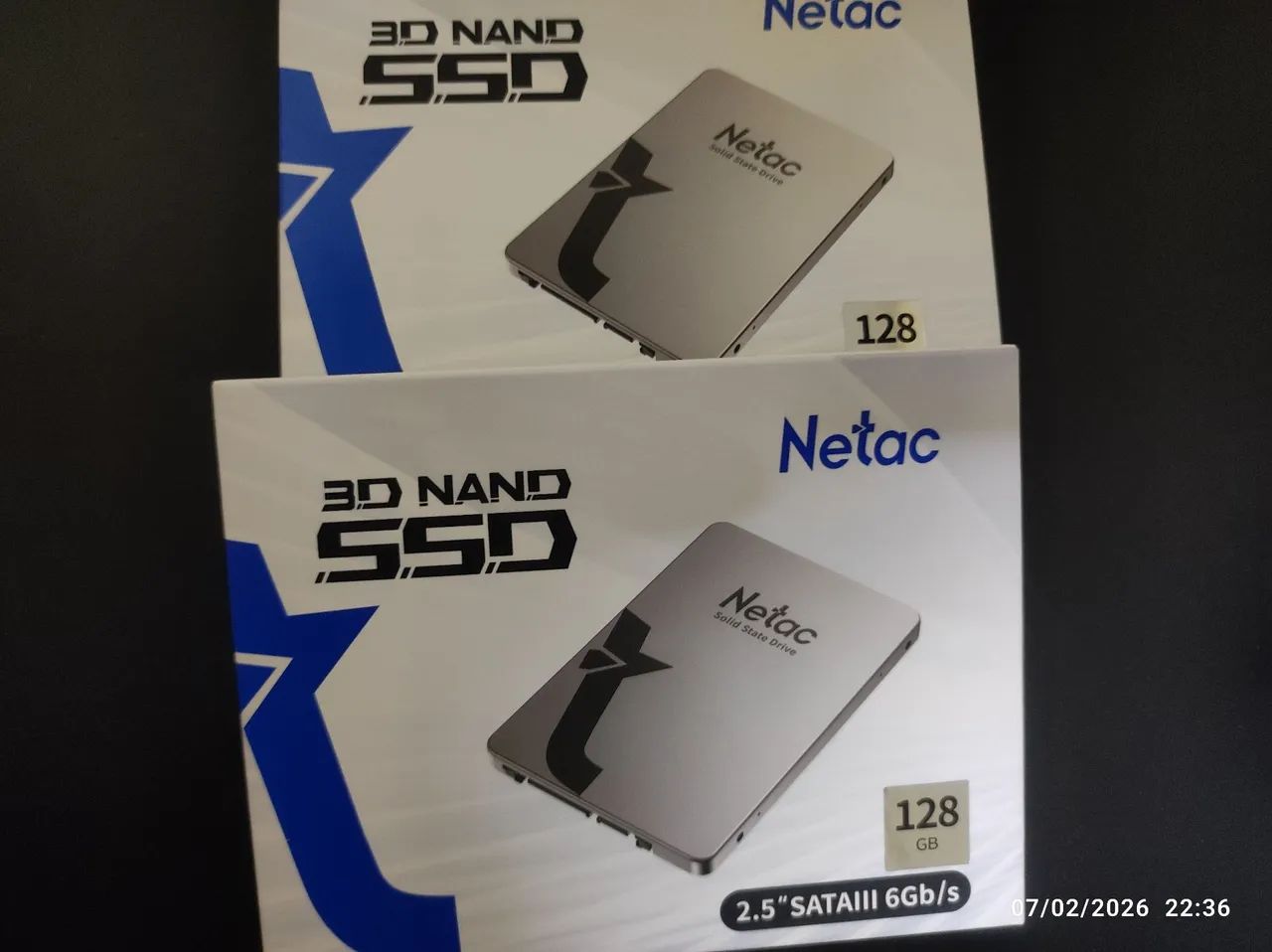 SSD Netac 128gb produtos novos e lacrados 
