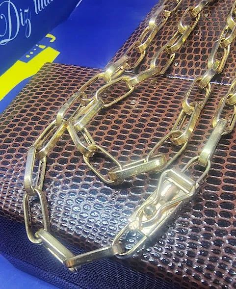 Cordão Barquert Masculino Ouro 18 Kilates Peso 11.11 Gramas 5 mm 60 Cm Fecho Gaveta Oco    - Foto 5