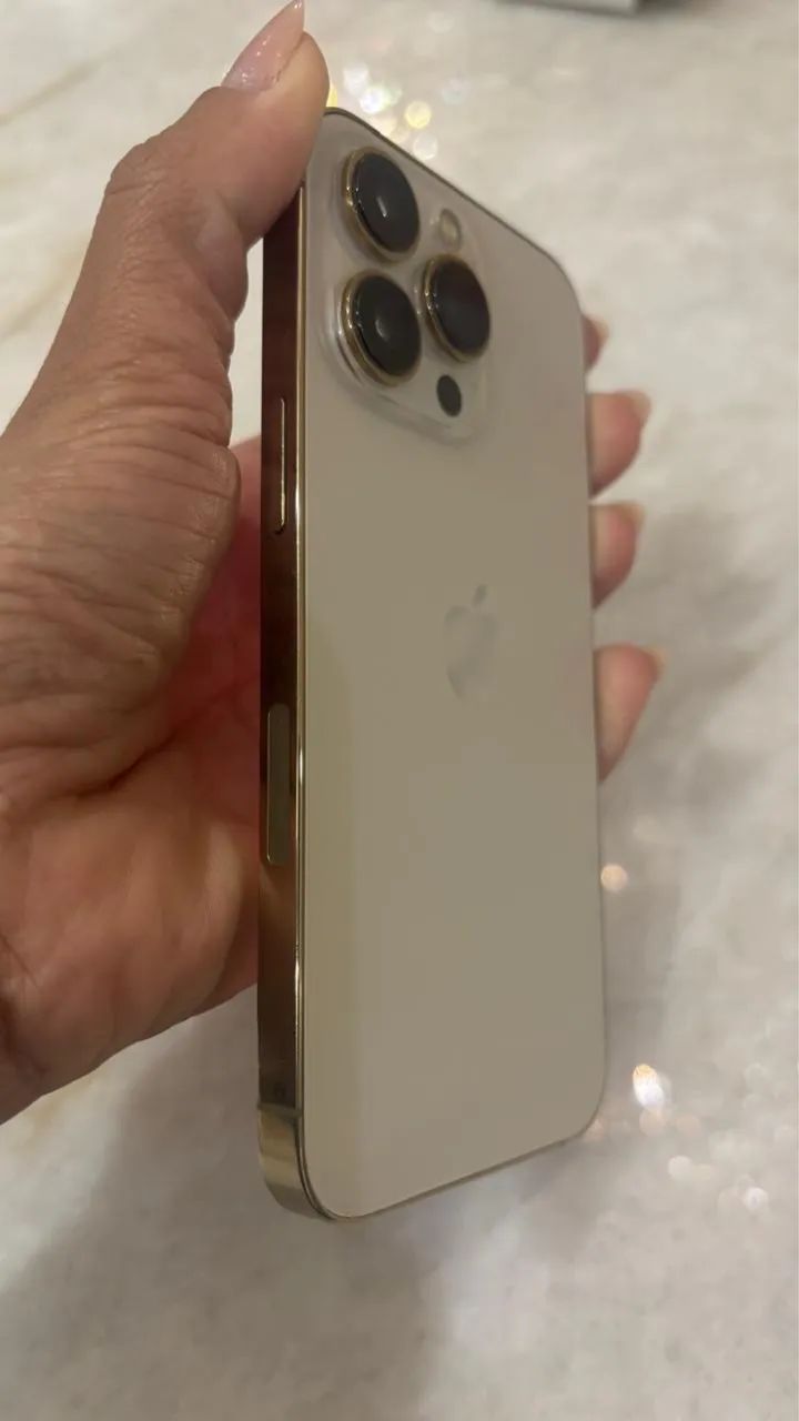 iPhone 13 Pro 256GB Dourado impecável 