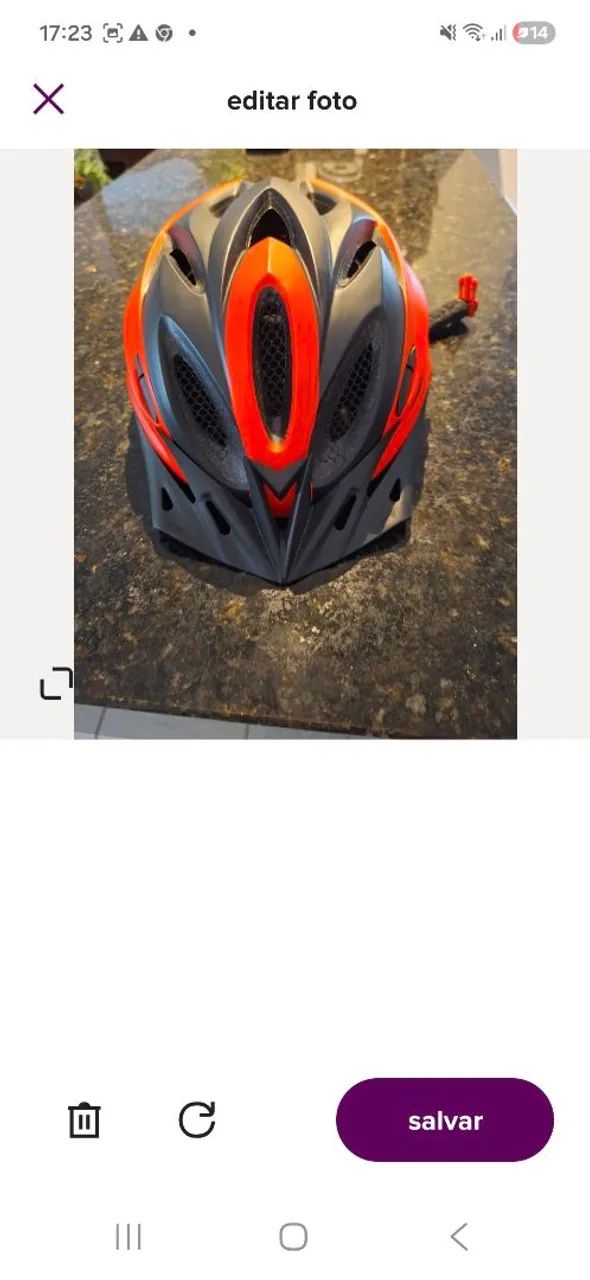 Capacete vermelho GTS, nunca usado!!!