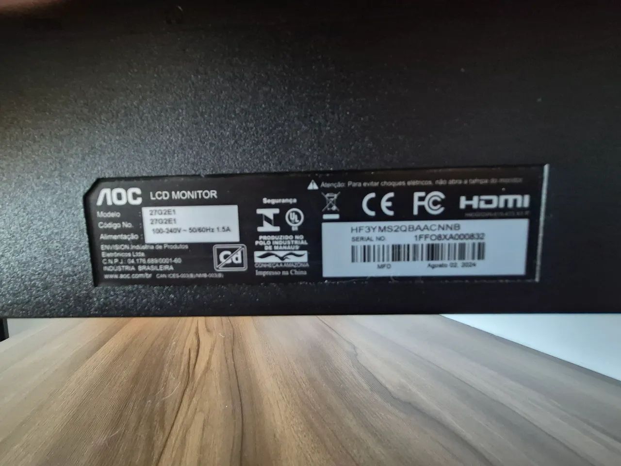 Monitor 27" AOC 27G2E1 - Foto 4