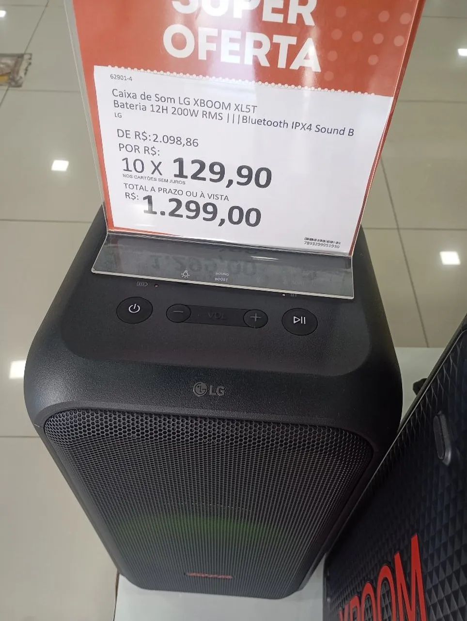 caixa de som 200w XL5T  lacrada com NF  - Foto 2