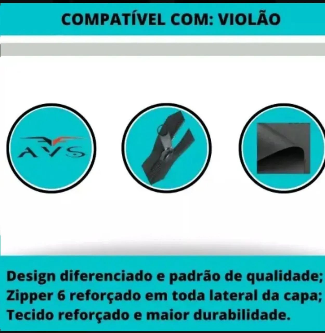 Capa Para violão e Guitarra Simples Com Alça Dupla - Foto 5