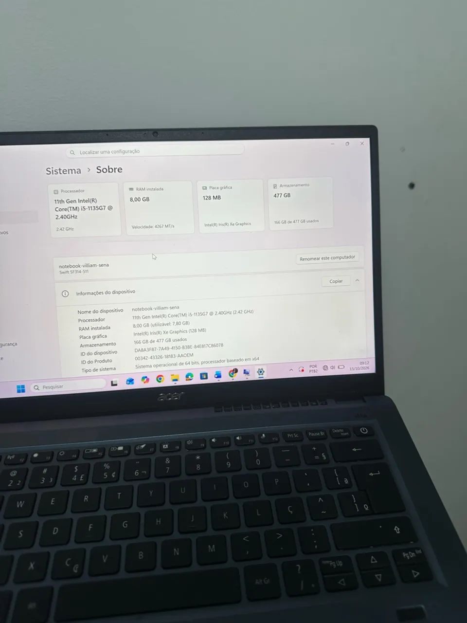 Notebook Acer Swift 3  - Foto 2