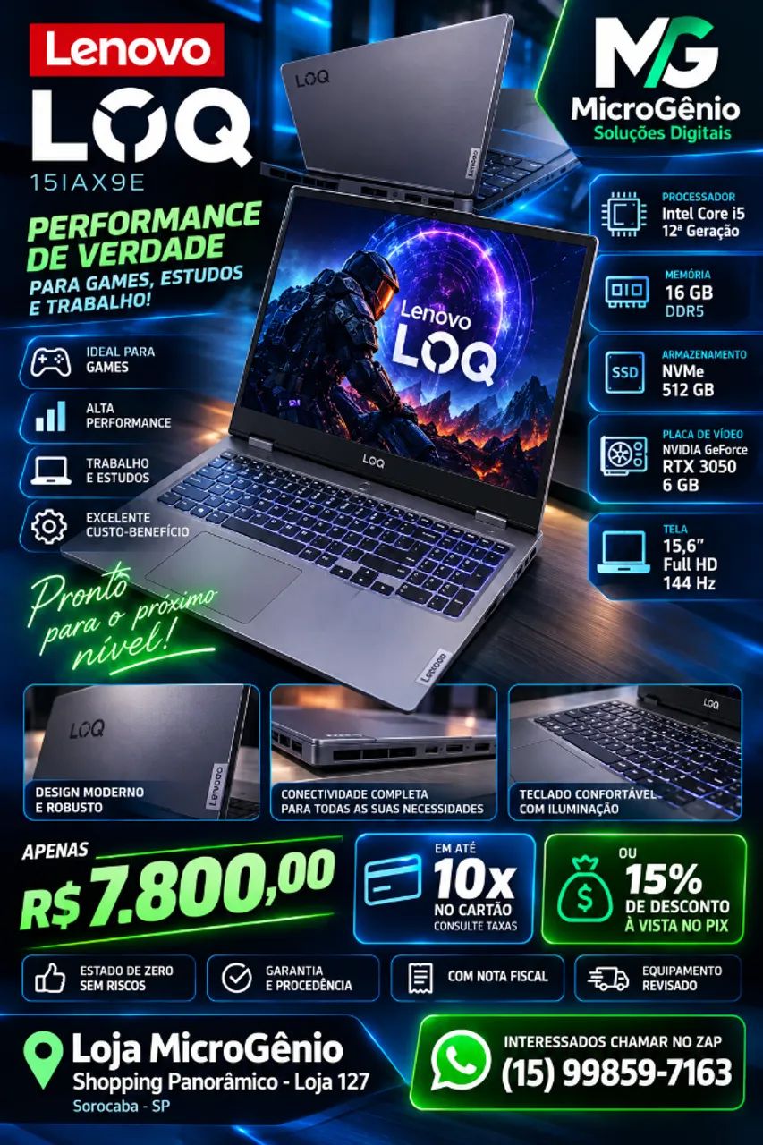Notebook Lenovo LOQ