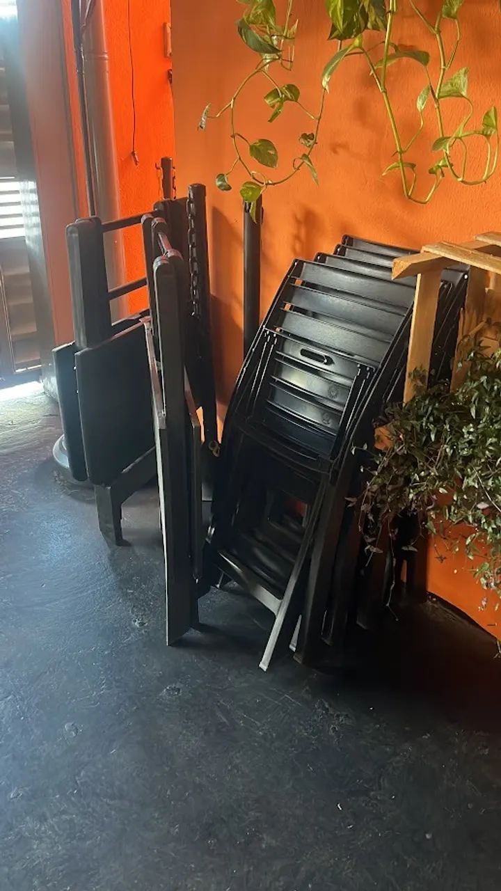 Jogo de mesa preto dobravel - Foto 3