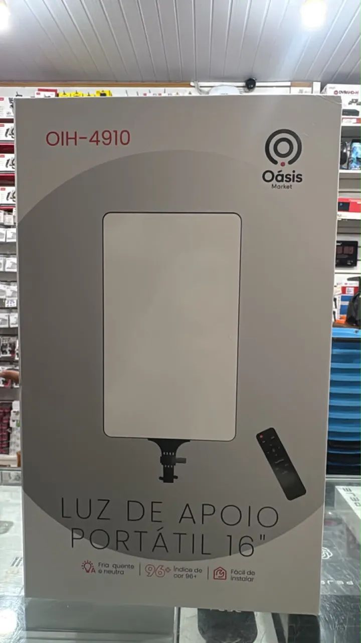 luz de apoio portátil de 16 polegadas da marca Oásis Market.
