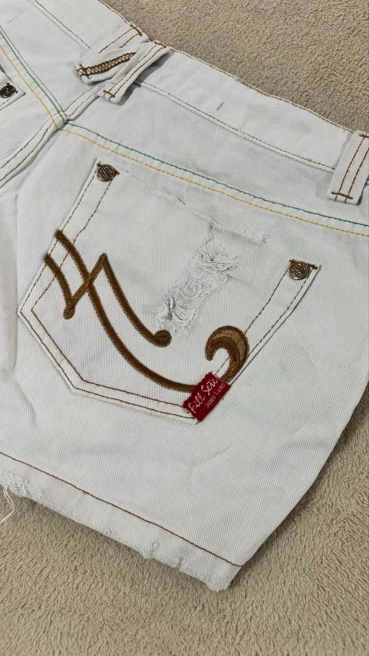 Short Jeans Branco - Foto 5
