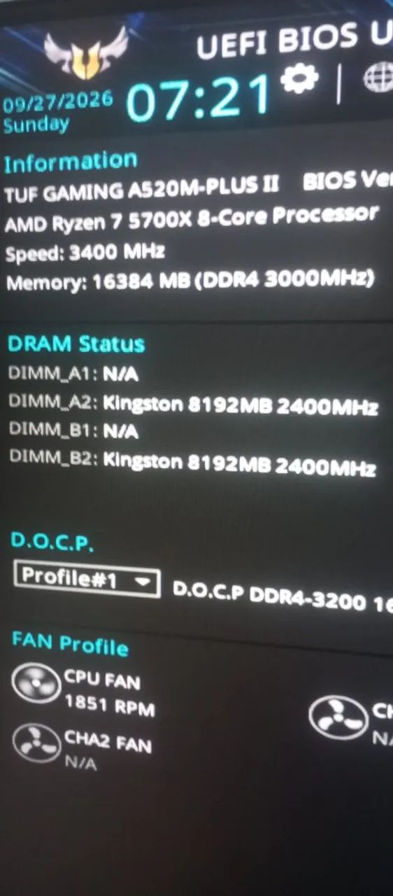 Memória ram Kingston furry 8gb funcionando perfeitamente 