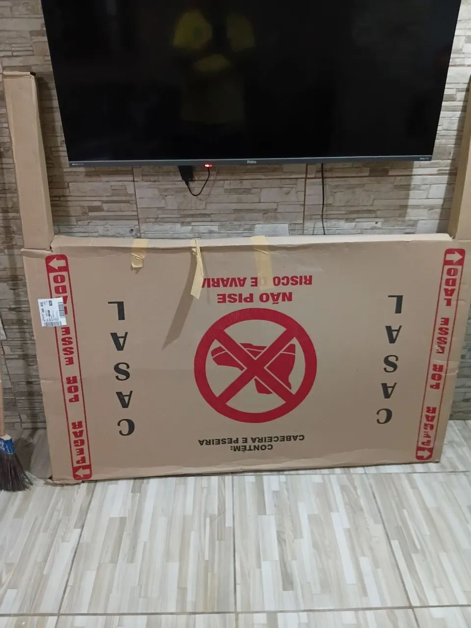 Cama de casal nova na caixa - Foto 4