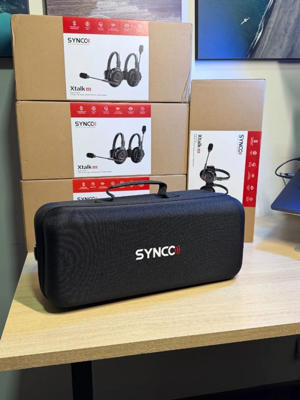 SYNCO XTalk X5 - Novo e Lacrado Kit com 5 intercomunicador  - Foto 3