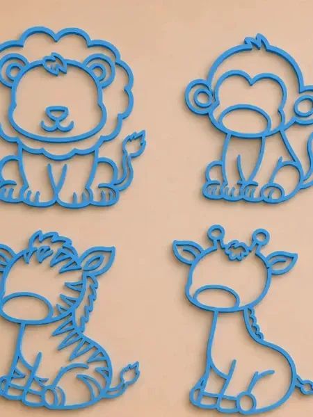Kit quadros animais para decoração de quartos - Foto 2