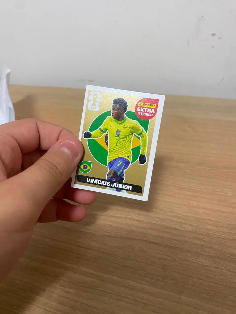 Vini Júnior legend ouro sem nenhum amasso é totalmente conservado!