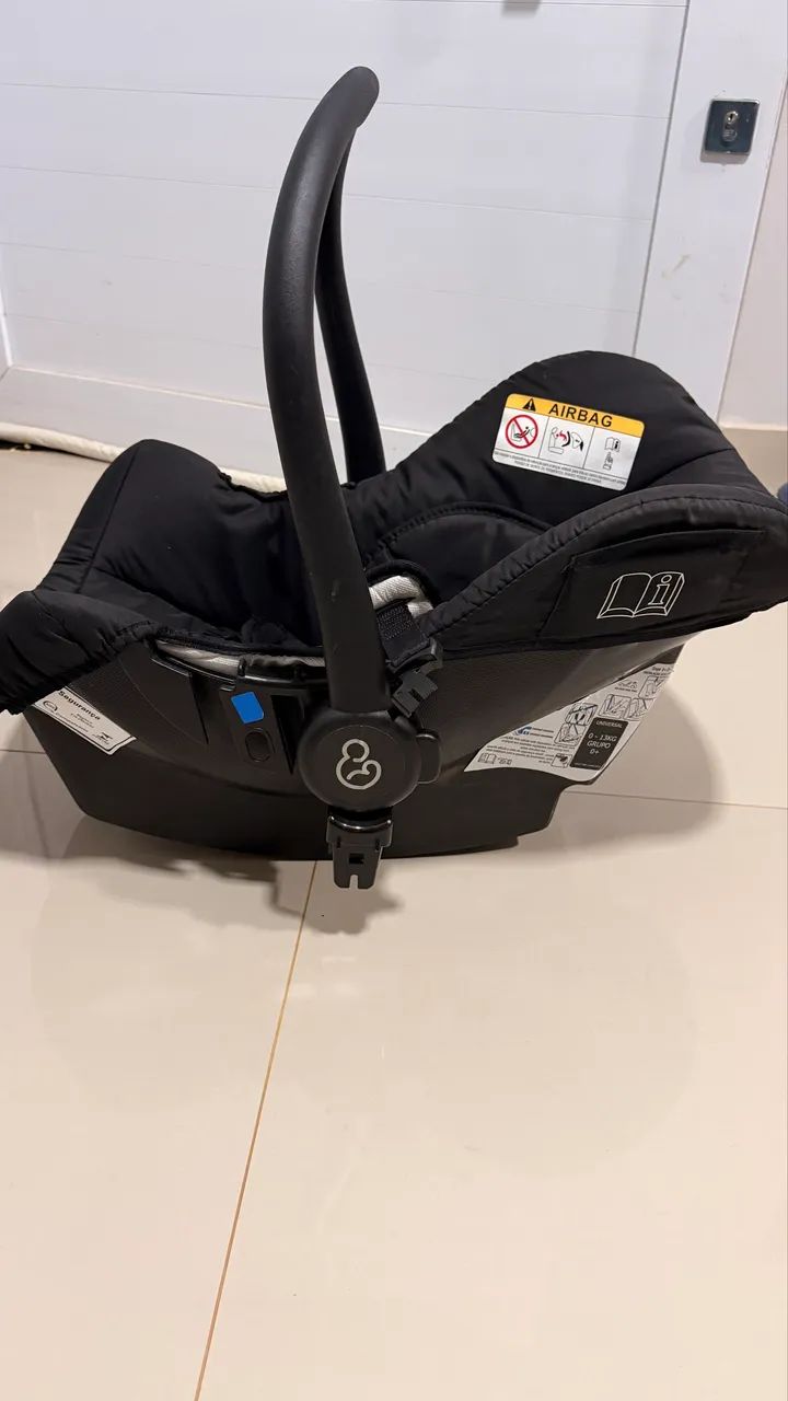 Vendo carrinho Moisés + bebê conforto galzerano  - Foto 4