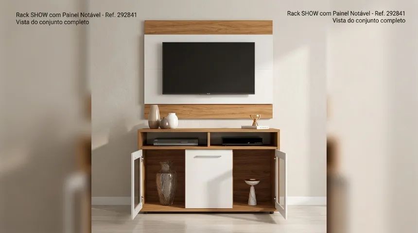 Rack com painel Show Notável