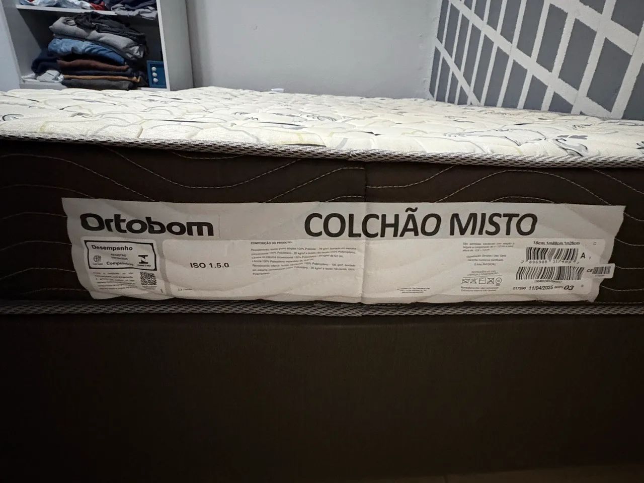 Cama Box Viúva Ortobom + Colchão -  Excelente estado - Foto 3