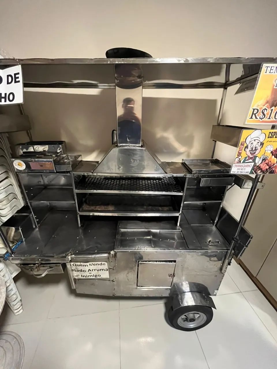 Carrinho de churrasco kit pronto - Foto 4