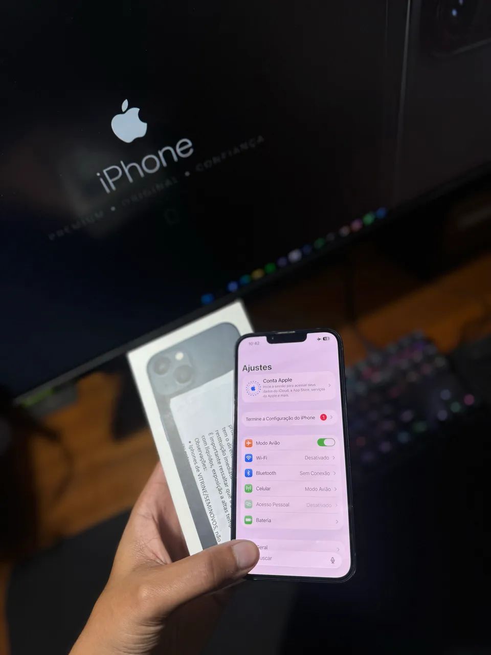 iPhone 13 128gb Caixa e Nota  - Foto 2