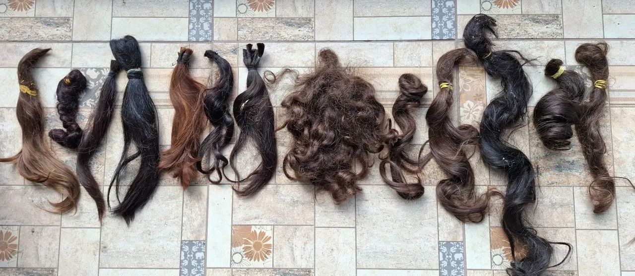 Cabelos humanos lote