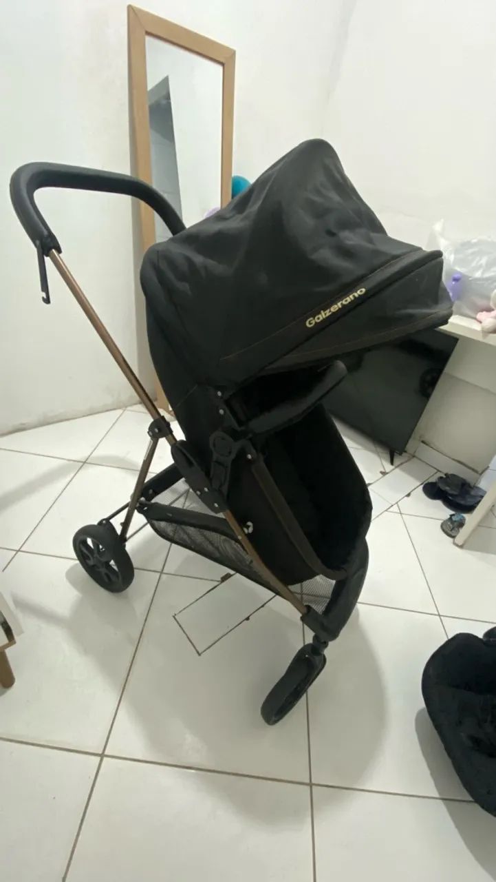 Vendo carrinho de bebê Moisés com bebê conforto  - Foto 3