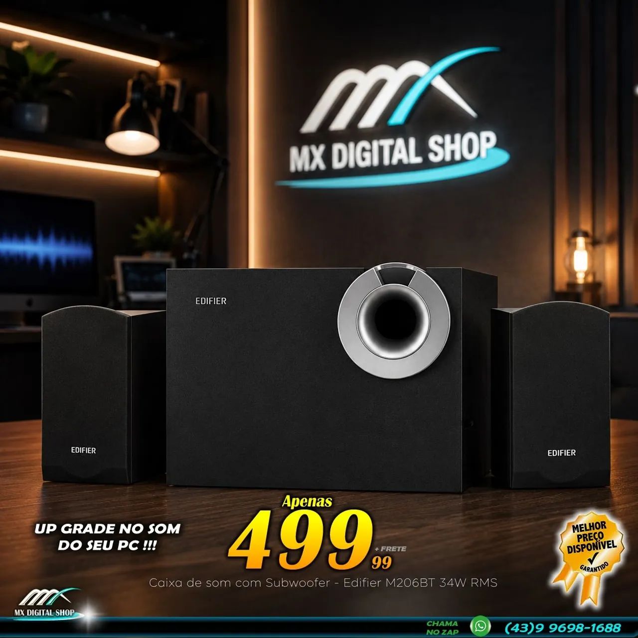 Caixa de Som Bluetooth com Subwoofer Edifier M206BT  - Foto 2