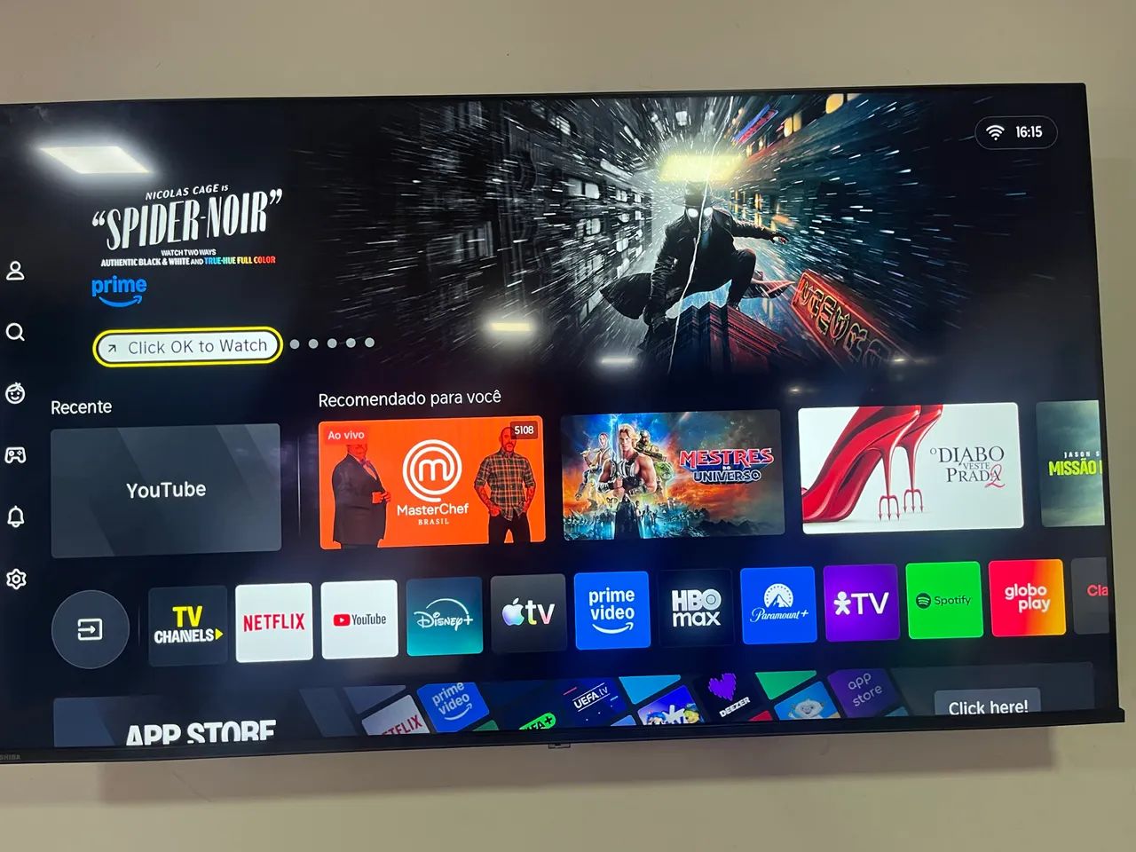 Tv Dled Hisense Toshiba 60 polegadas 4k bordas infinitas novinha  - Foto 2