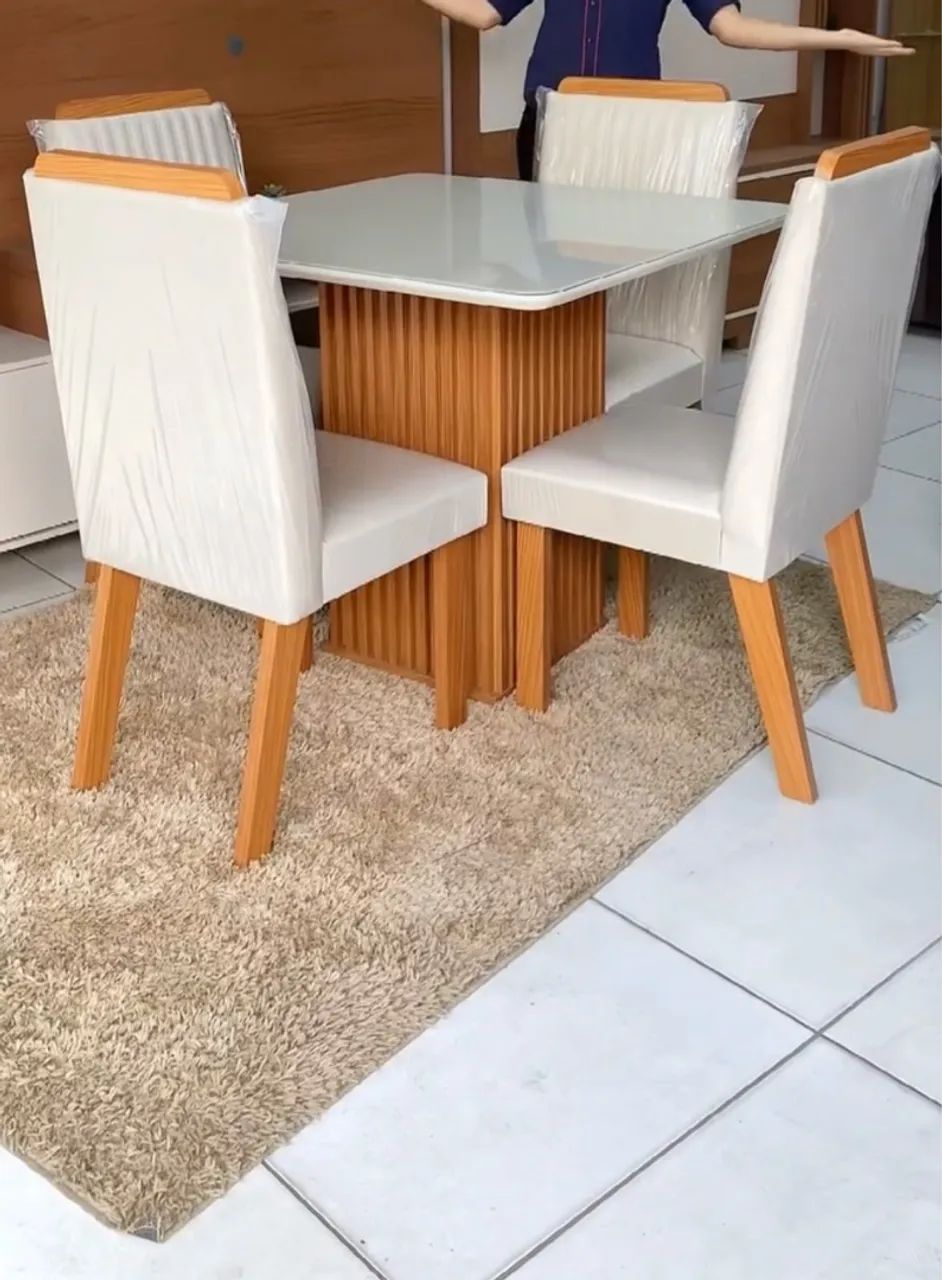 !!MESA + CADEIRAS!! 12 x 152,90 cartão  - Foto 3