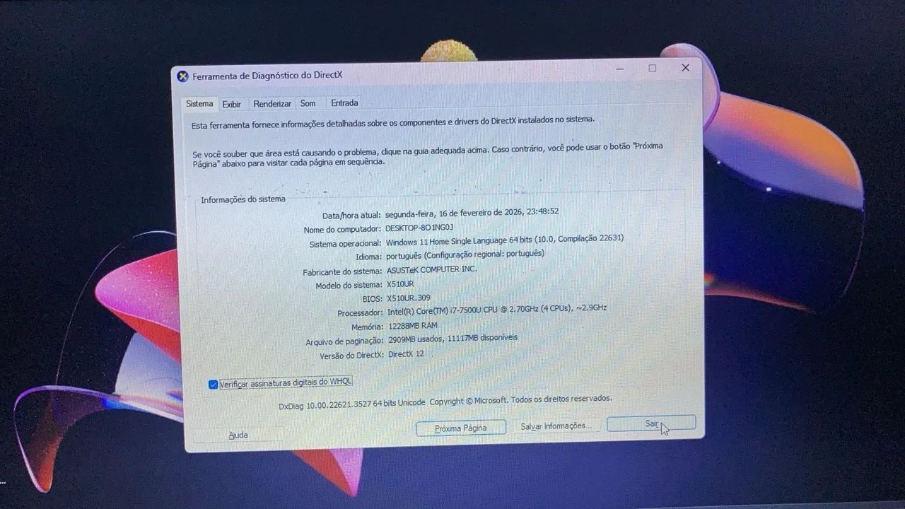 Notebook Asus 15°  tela XPS i7 12GB - leia anúncio - Foto 5