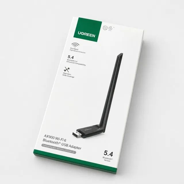 Adaptador C/ Bluetooth 5.4 Wifi6 Ax900 Ugreen  E 2,4g+5g Usb - Foto 4