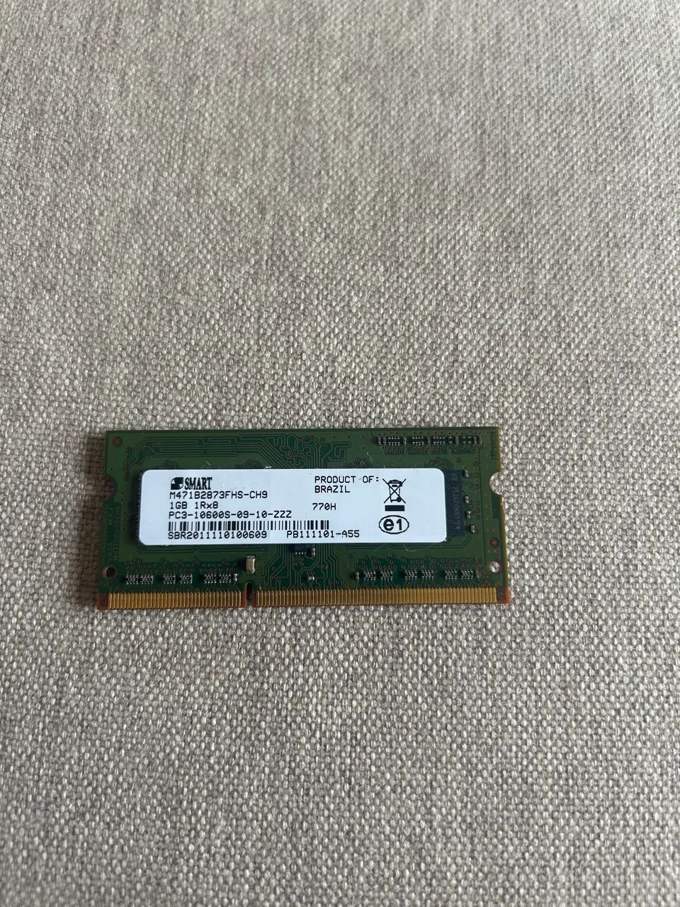 Memoria notebook 1gb SMART M471B2873FHS-CH9
