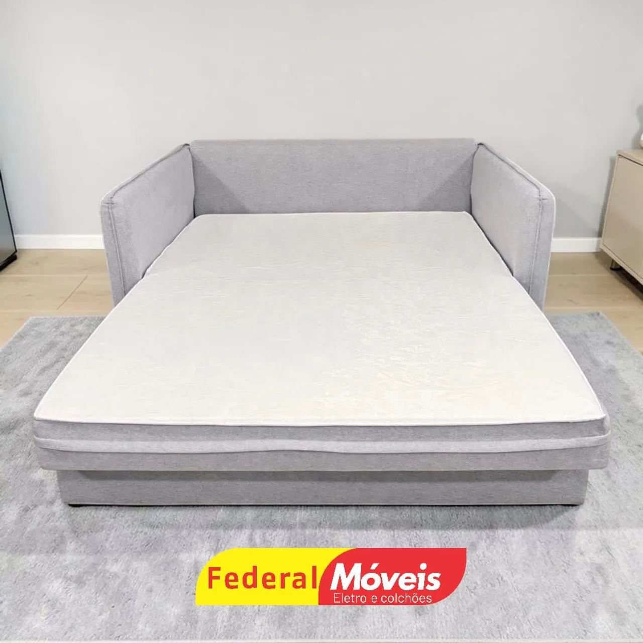 Sofá Cama 1,55m Linho Confortável - Entregamos - Foto 2