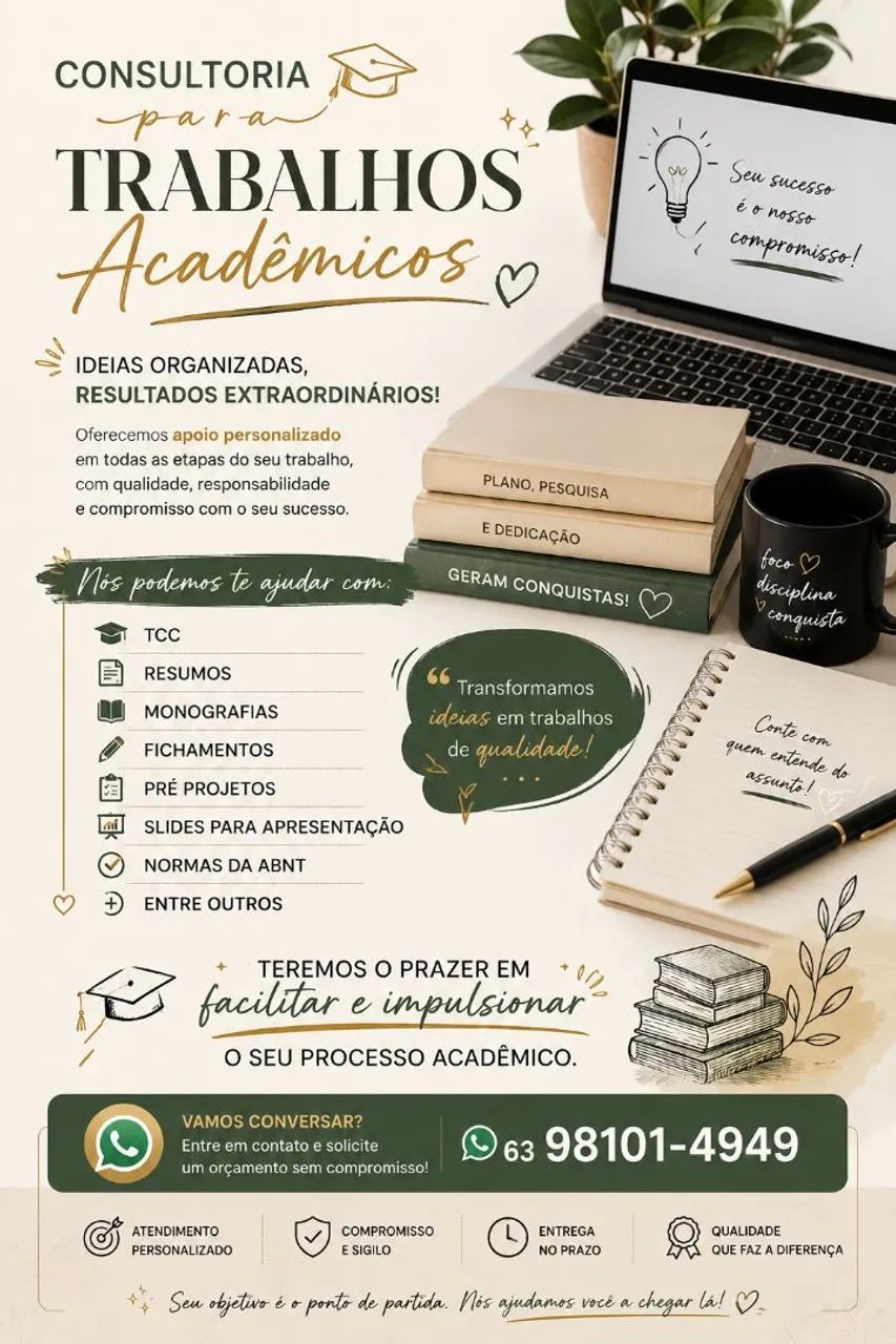 Consultoria acadêmica.
