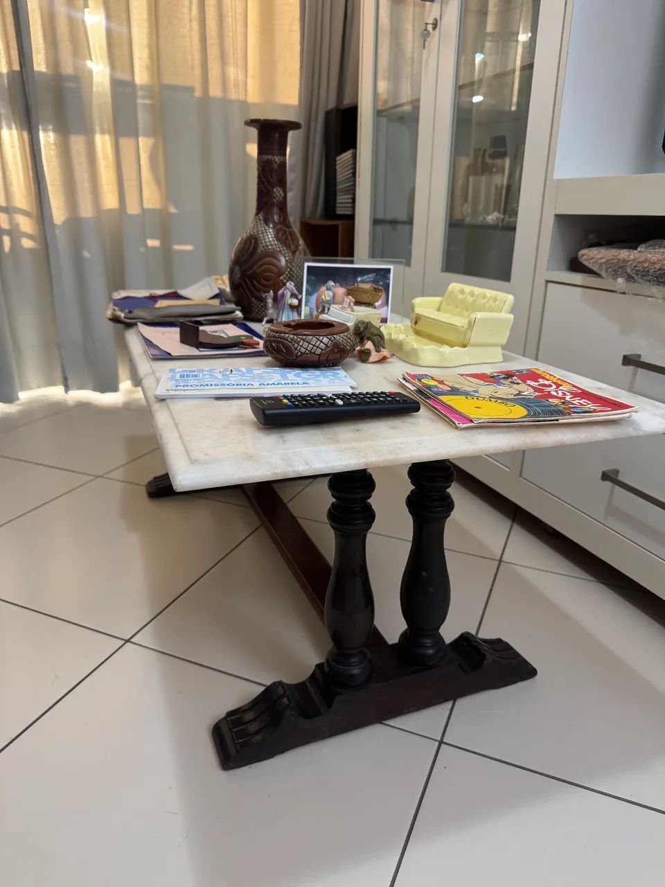 Mesa de centro de mármore de carrara - Foto 5