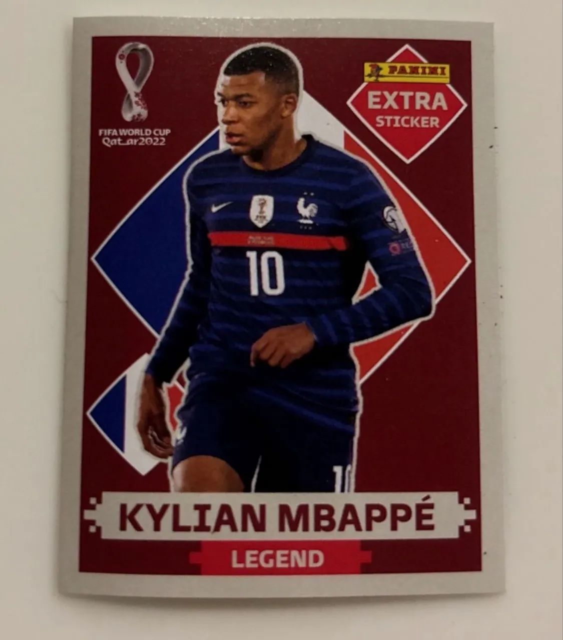 Figurinha Panini Extra Sticker Copa 2022 Mbappé