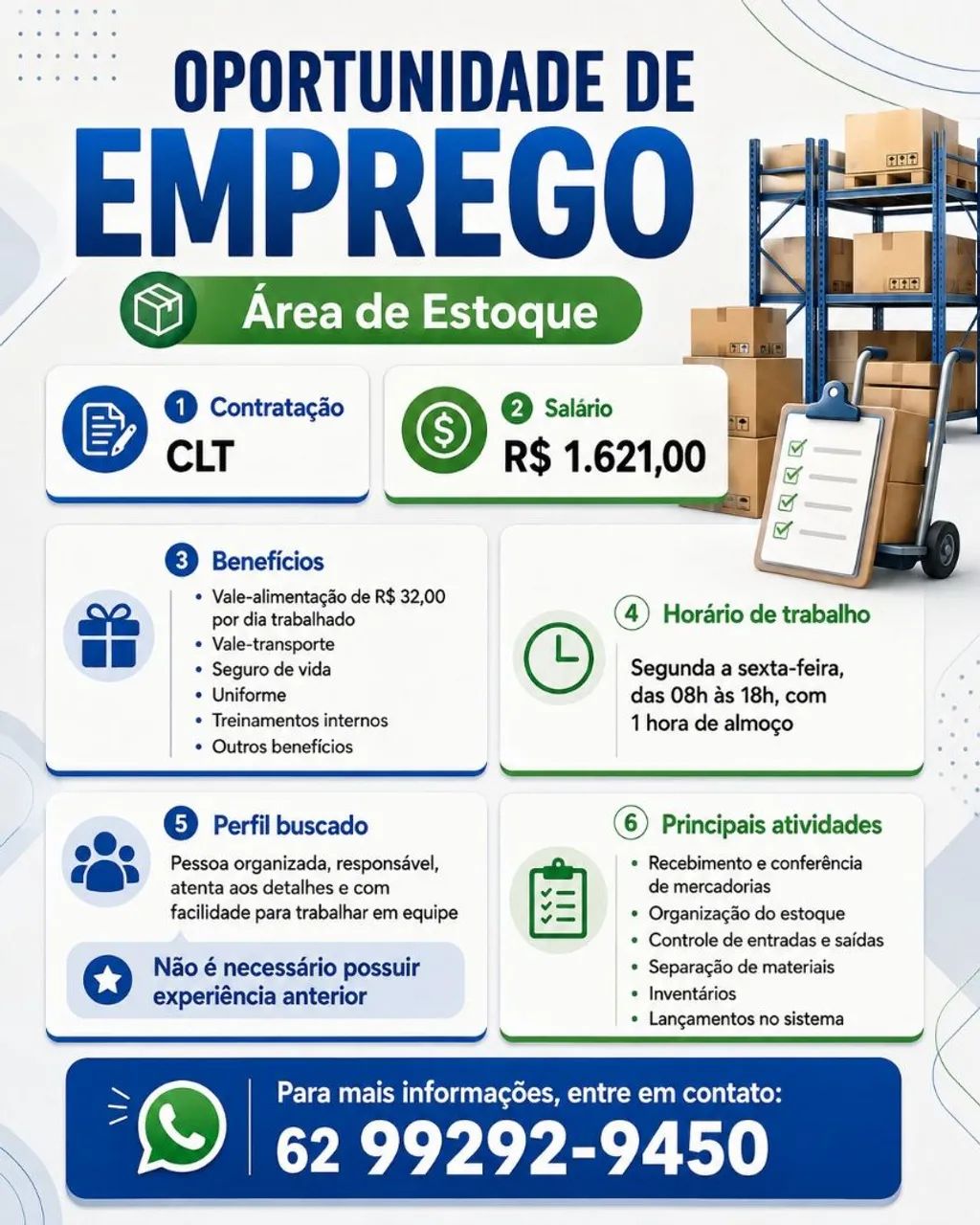 Auxiliar de estoque 