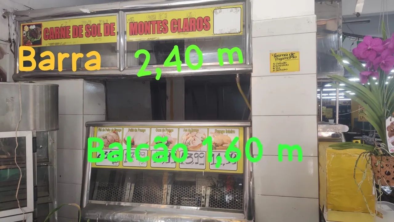 Vitrine e balcão para açougue com motor  - Foto 2